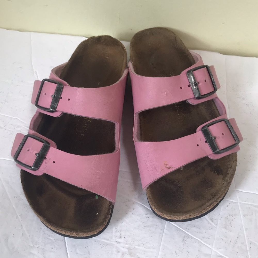 BIRKENSTOCK Madrid One Strap Buckle EVA Sandals Slides Mules Vegan Leather Cork